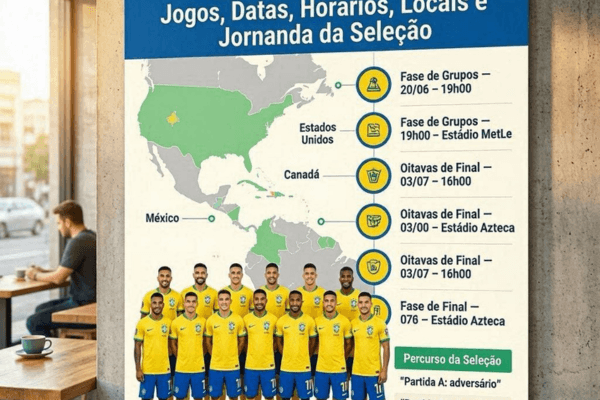 Jogos do Brasil Copa 2026: datas, horários, locais e tudo sobre a caminhada da Seleção
